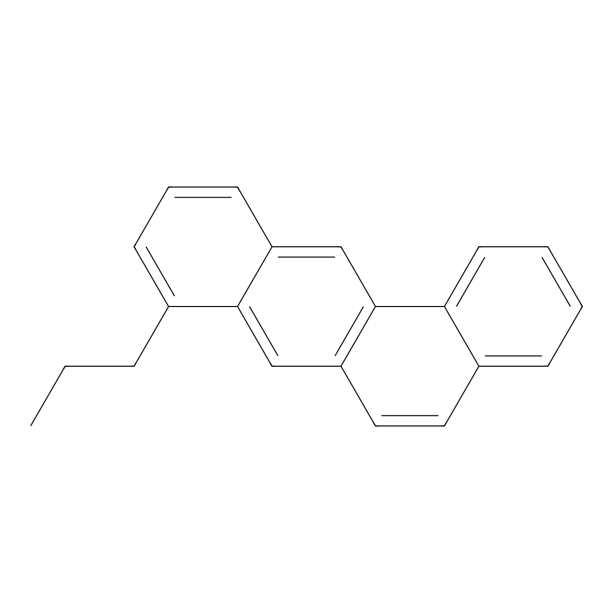 BENZ(a)ANTHRACENE, 8-PROPYL molecular structure, CAS 54889-82-6