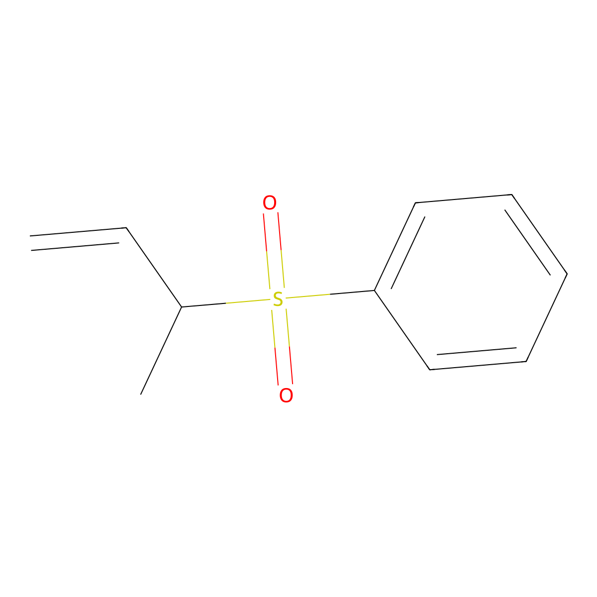 (But-3-ene-2-sulfonyl)benzene molecular structure, CAS 54897-36-8
