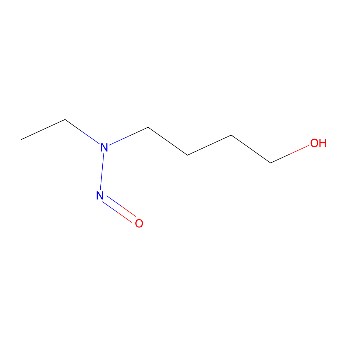 4-(Ethylnitrosoamino)-1-butanol molecular structure, CAS 54897-62-0