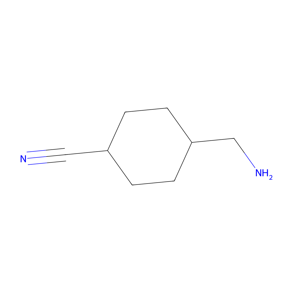 (4-Cyano-cyclohexylmethyl)-amine molecular structure, CAS 54898-73-6