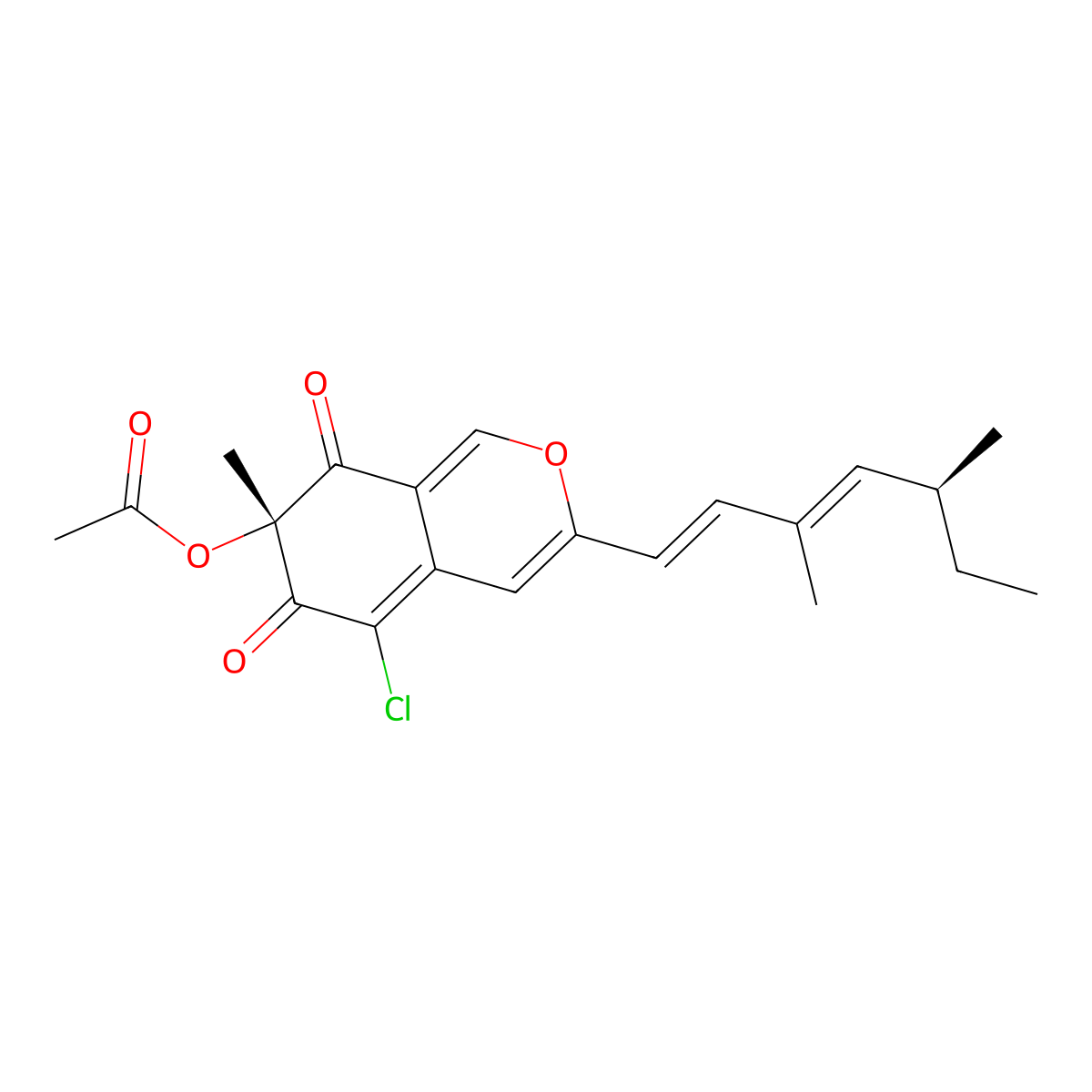 Sclerotiorin molecular structure, CAS 549-23-5
