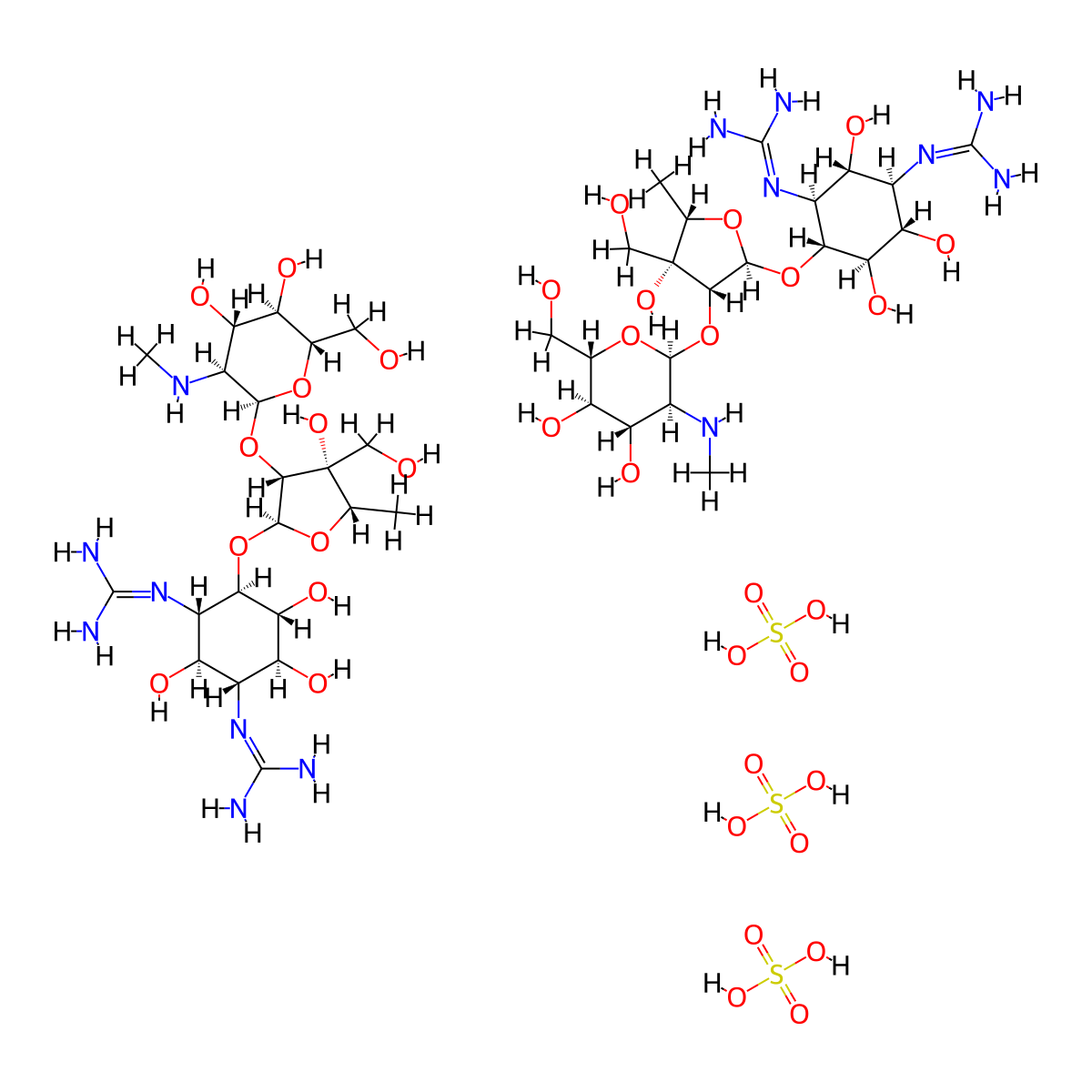 Dihydrostreptomycin Sulfate molecular structure, CAS 5490-27-7