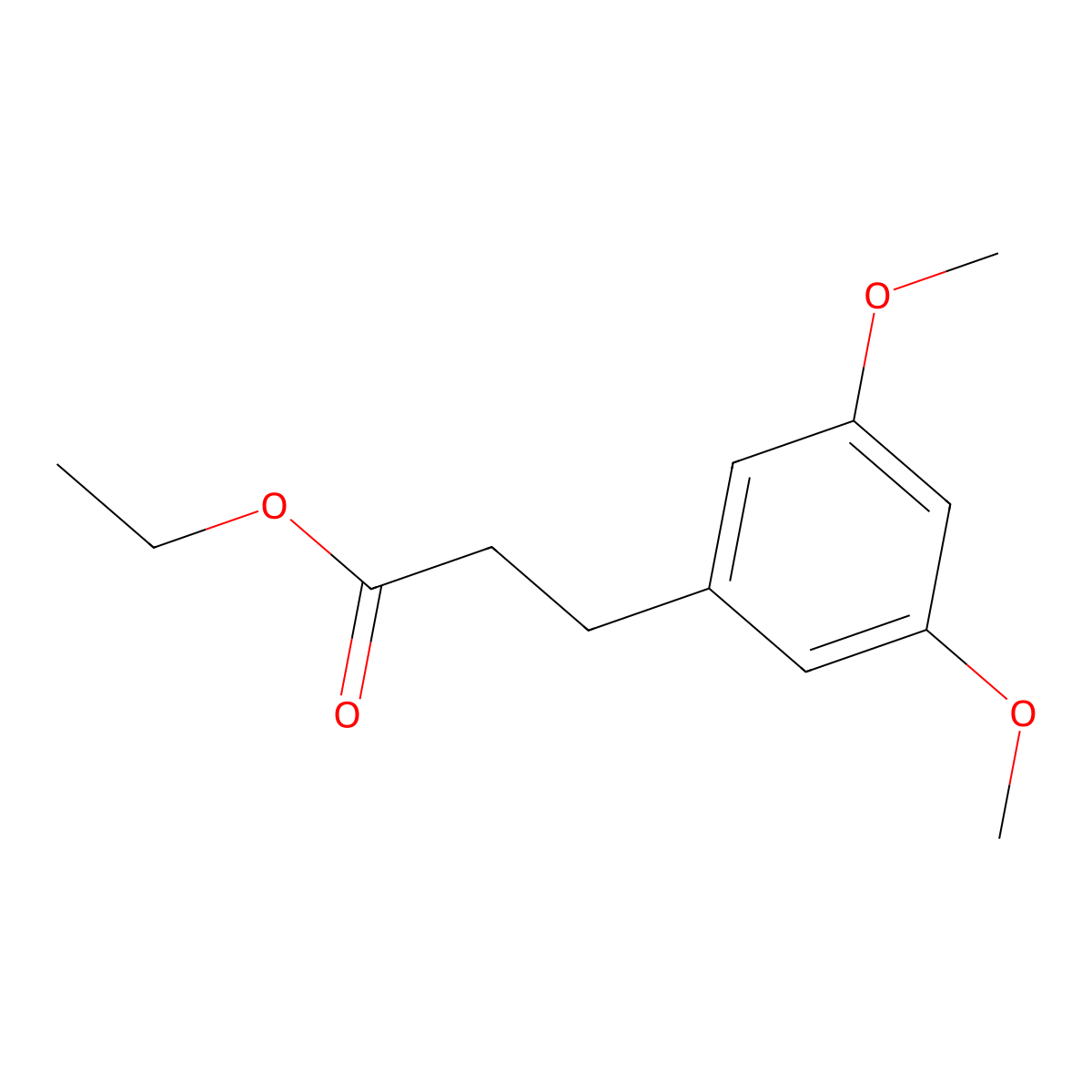 Ethyl 3-(3,5-dimethoxyphenyl)propanoate molecular structure, CAS 54901-09-6