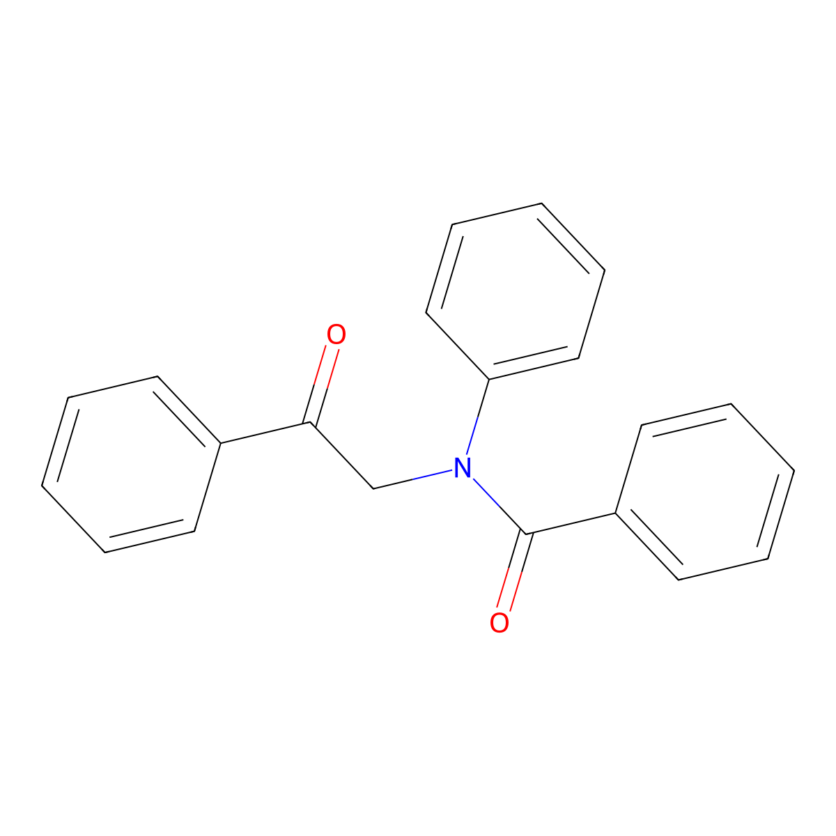 Benzamide, N-(2-oxo-2-phenylethyl)-N-phenyl- molecular structure, CAS 54901-99-4