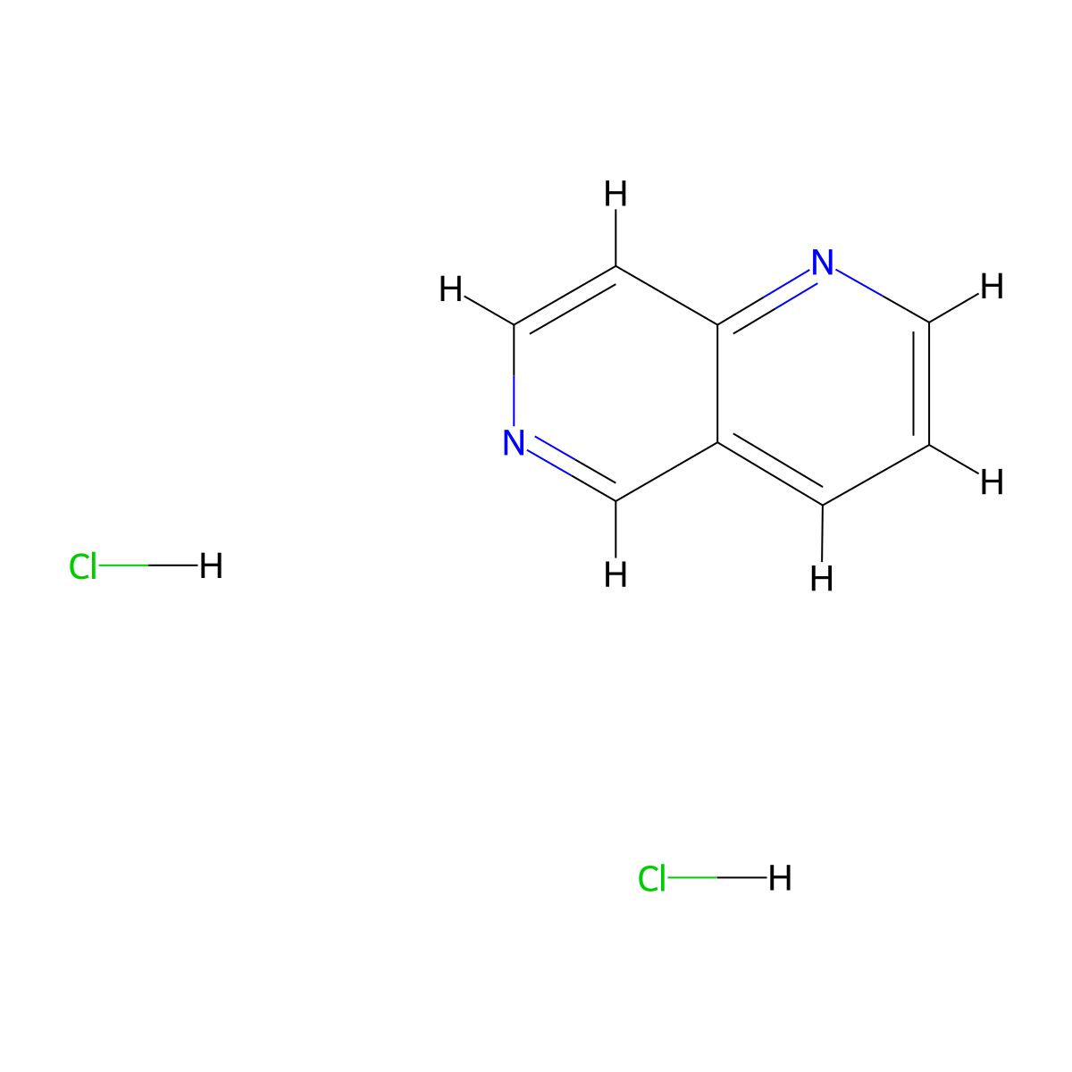 [1,6]Naphthyridine dihydrochloride molecular structure, CAS 54902-68-0
