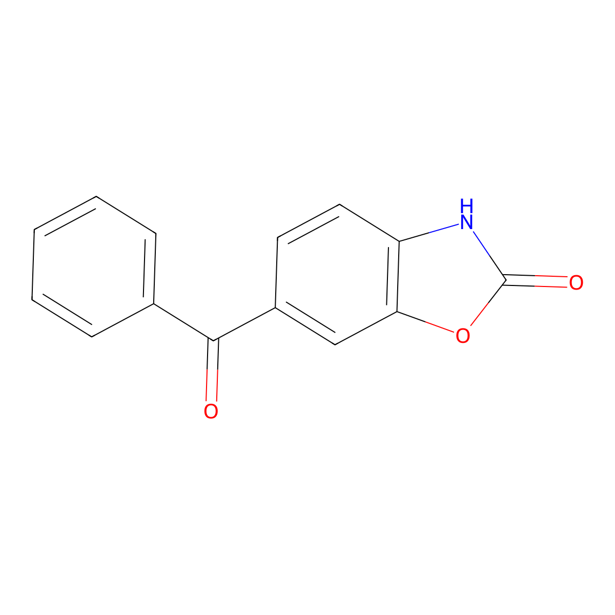 6-Benzoyl-2(3H)-benzoxazolone molecular structure, CAS 54903-12-7