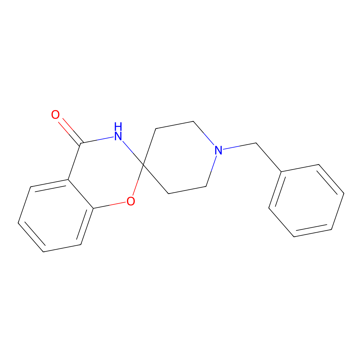 1'-benzylspiro[1,3-benzoxazine-2,4'-piperidin]-4(3H)-one molecular structure, CAS 54906-22-8