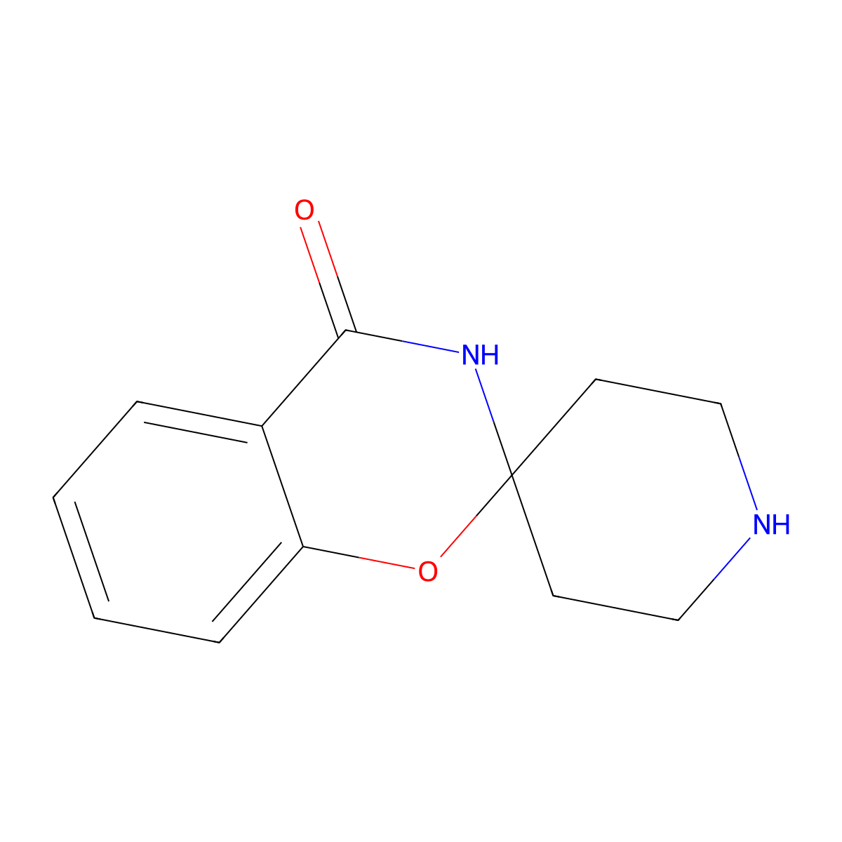 Spiro[2H-1,3-benzoxazine-2,4'-piperidin]-4(3H)-one molecular structure, CAS 54906-24-0