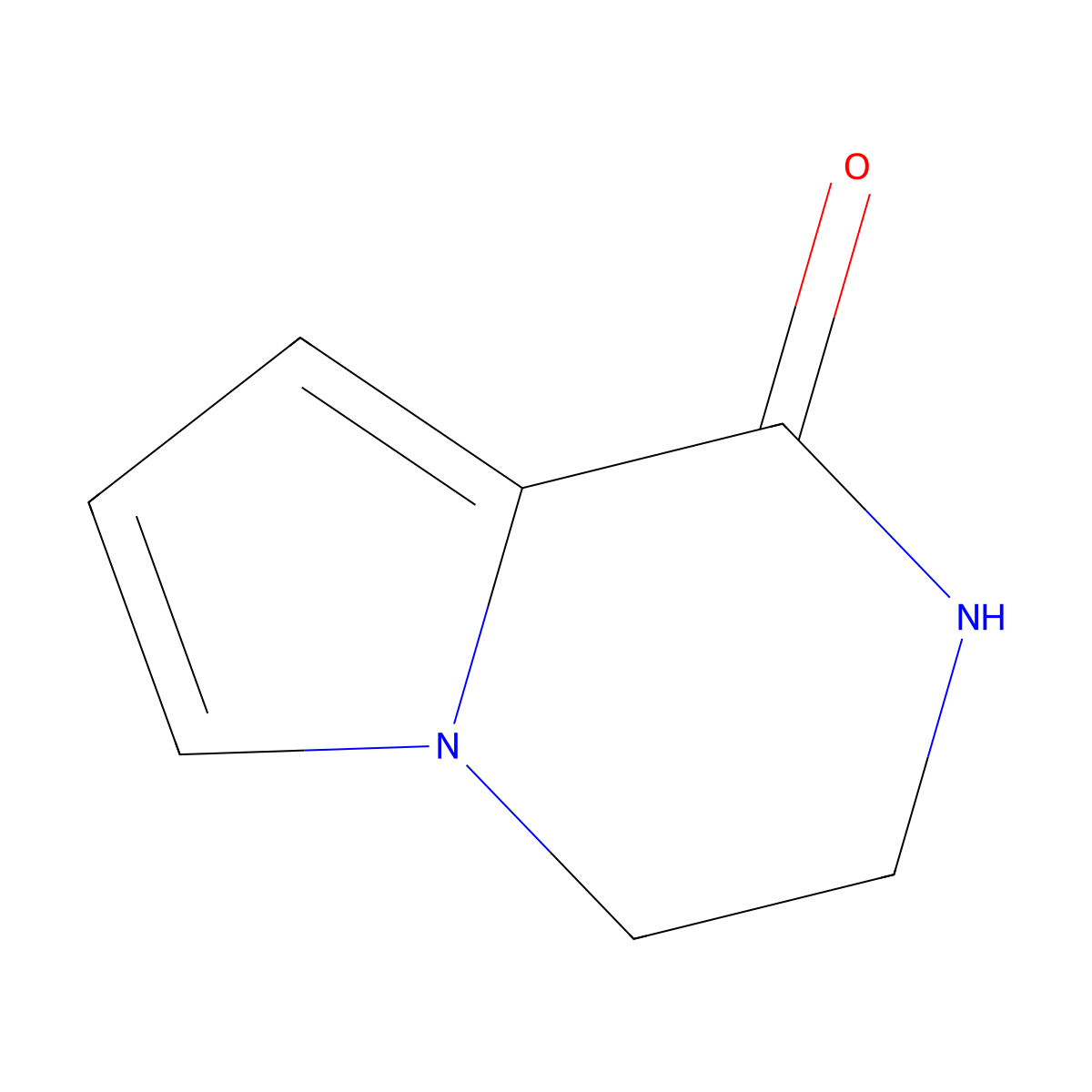 3,4-Dihydropyrrolo[1,2-a]pyrazin-1(2H)-one molecular structure, CAS 54906-42-2