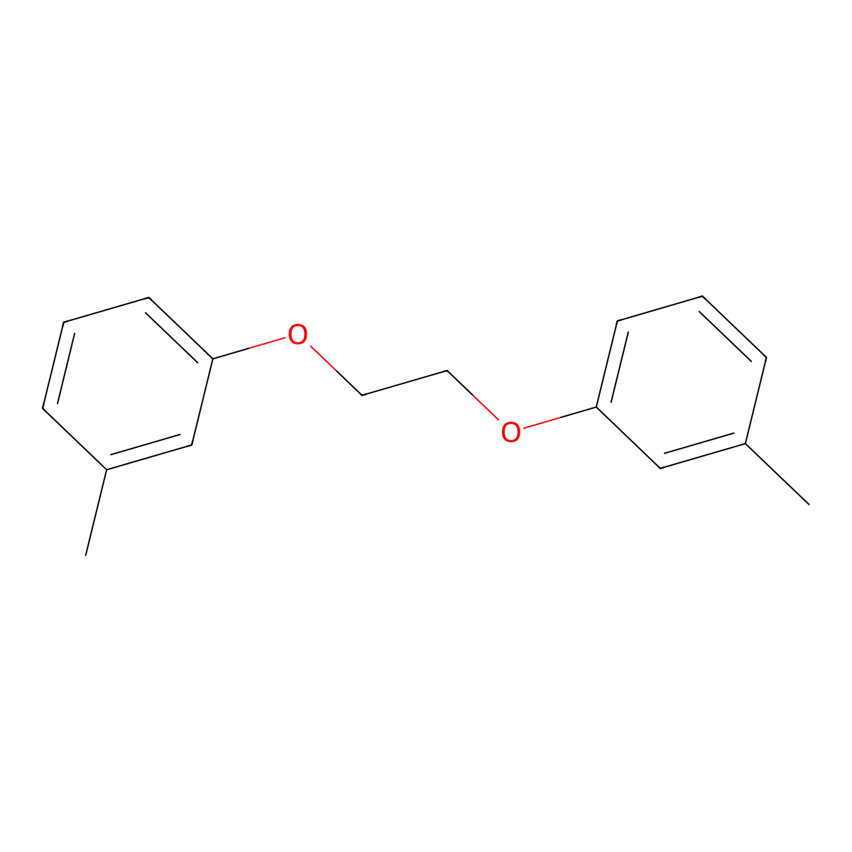 1,1'-(Ethane-1,2-diylbis(oxy))bis(3-methylbenzene) molecular structure, CAS 5491-48-5