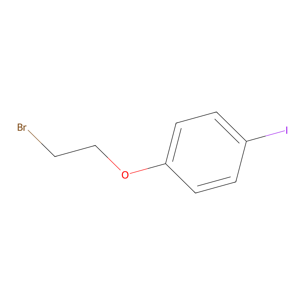 1-(2-Bromoethoxy)-4-iodobenzene molecular structure, CAS 54914-17-9