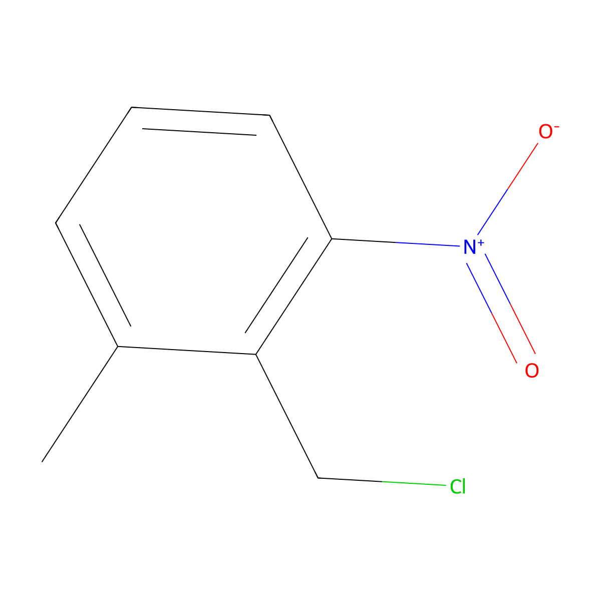 2-(chloromethyl)-1-methyl-3-nitroBenzene molecular structure, CAS 54915-42-3