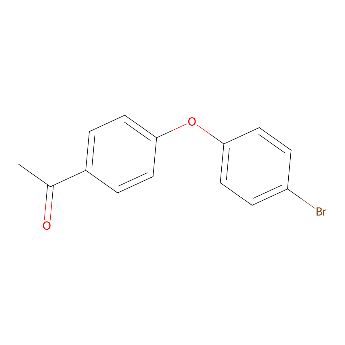 1-(4-(4-Bromophenoxy)phenyl)ethanone molecular structure, CAS 54916-27-7