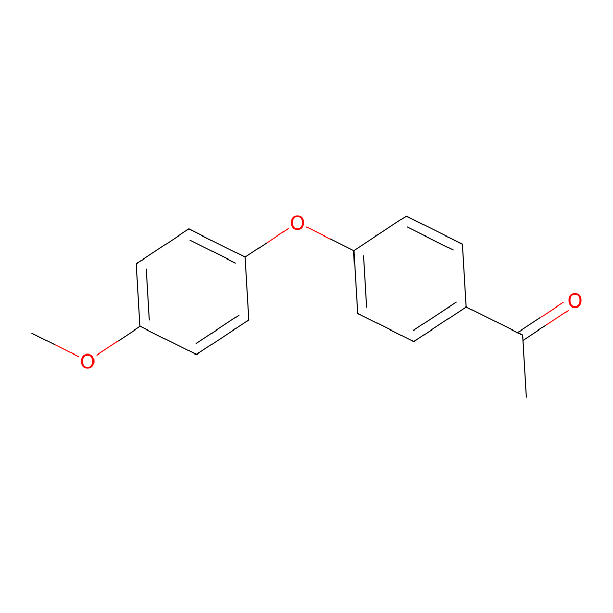 1-(4-(4-Methoxyphenoxy)phenyl)ethan-1-one molecular structure, CAS 54916-28-8