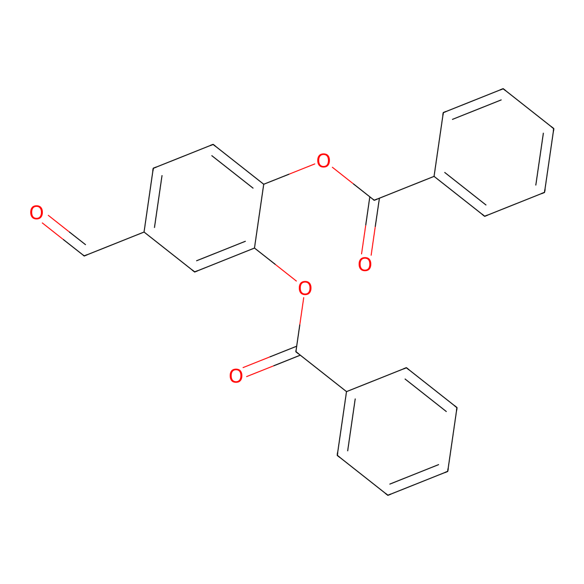 2-(Benzoyloxy)-5-formylphenyl benzoate molecular structure, CAS 54917-85-0