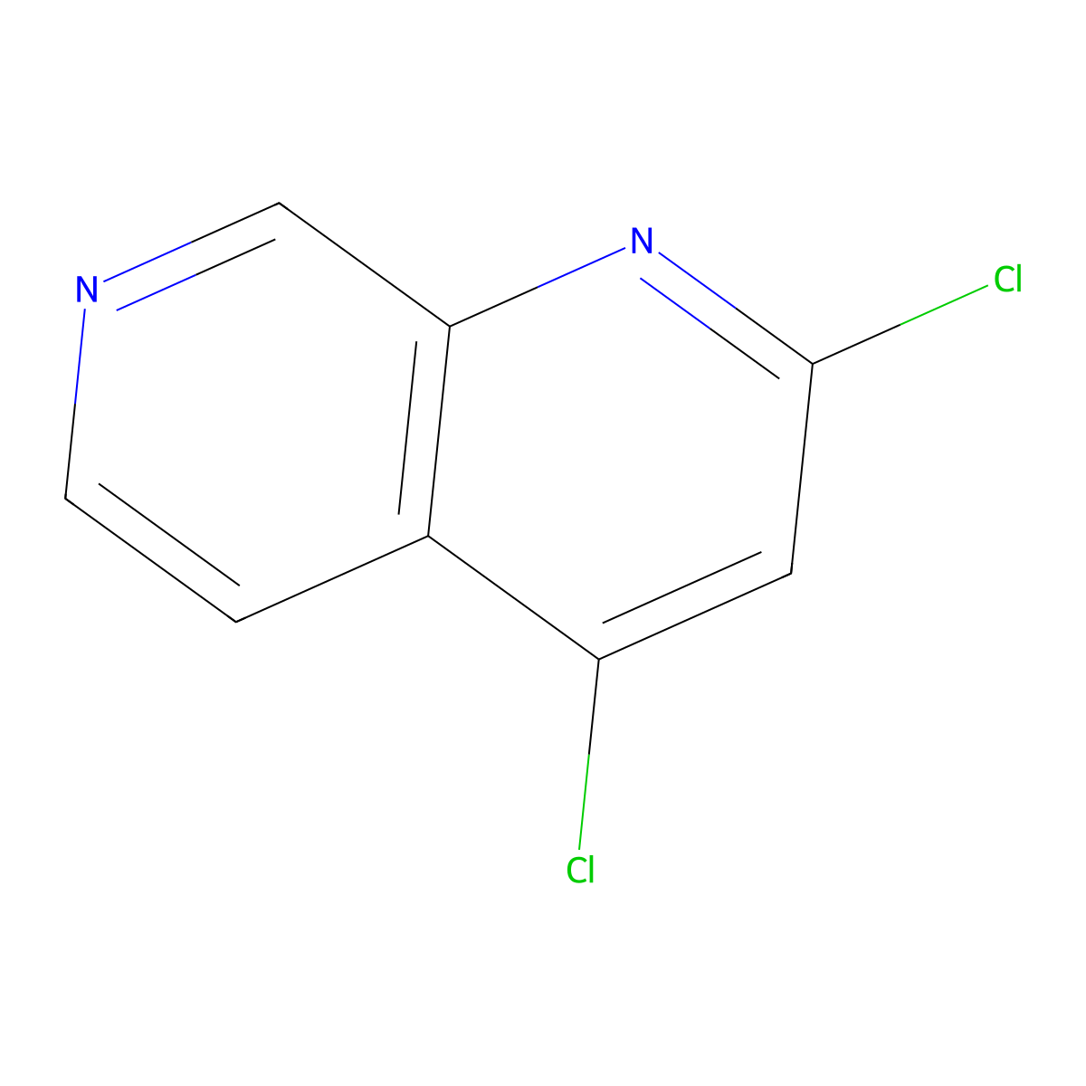 2,4-Dichloro-1,7-naphthyridine molecular structure, CAS 54920-78-4
