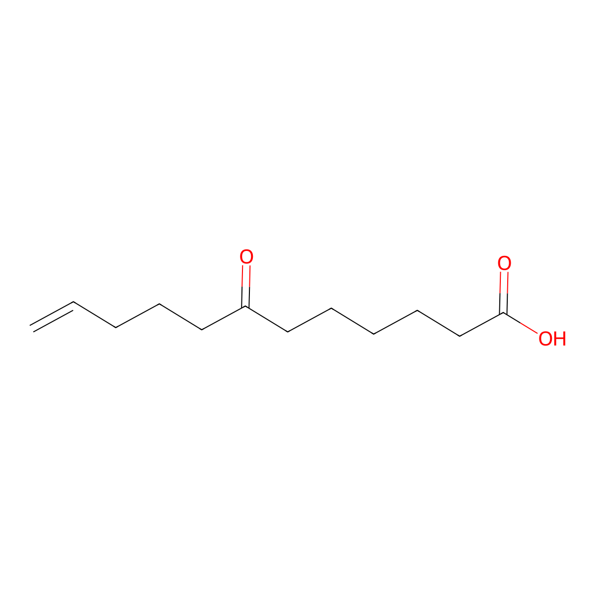 7-oxo-11-Dodecenoic acid molecular structure, CAS 54921-60-7