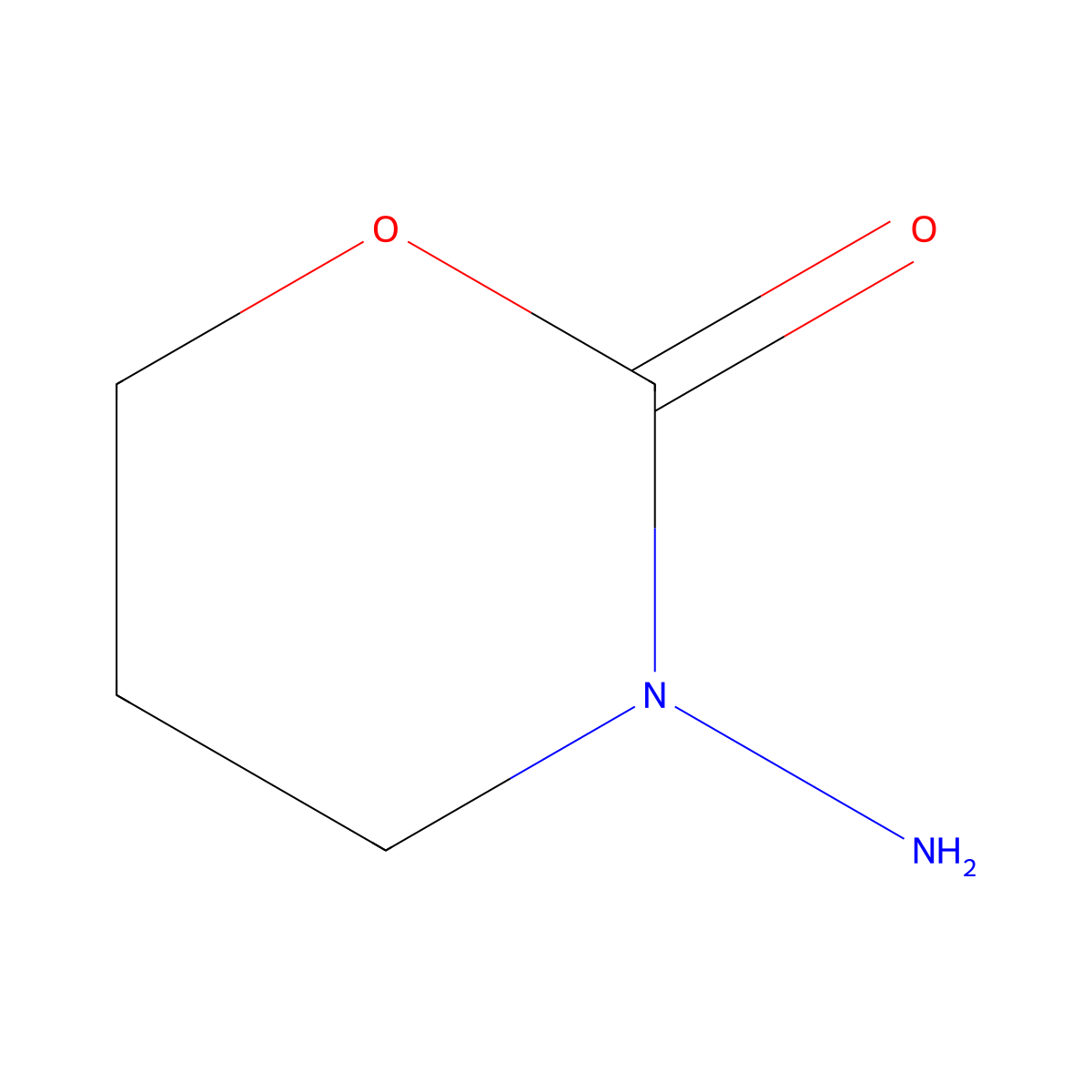 3-Amino-1,3-oxazinan-2-one molecular structure, CAS 54924-47-9