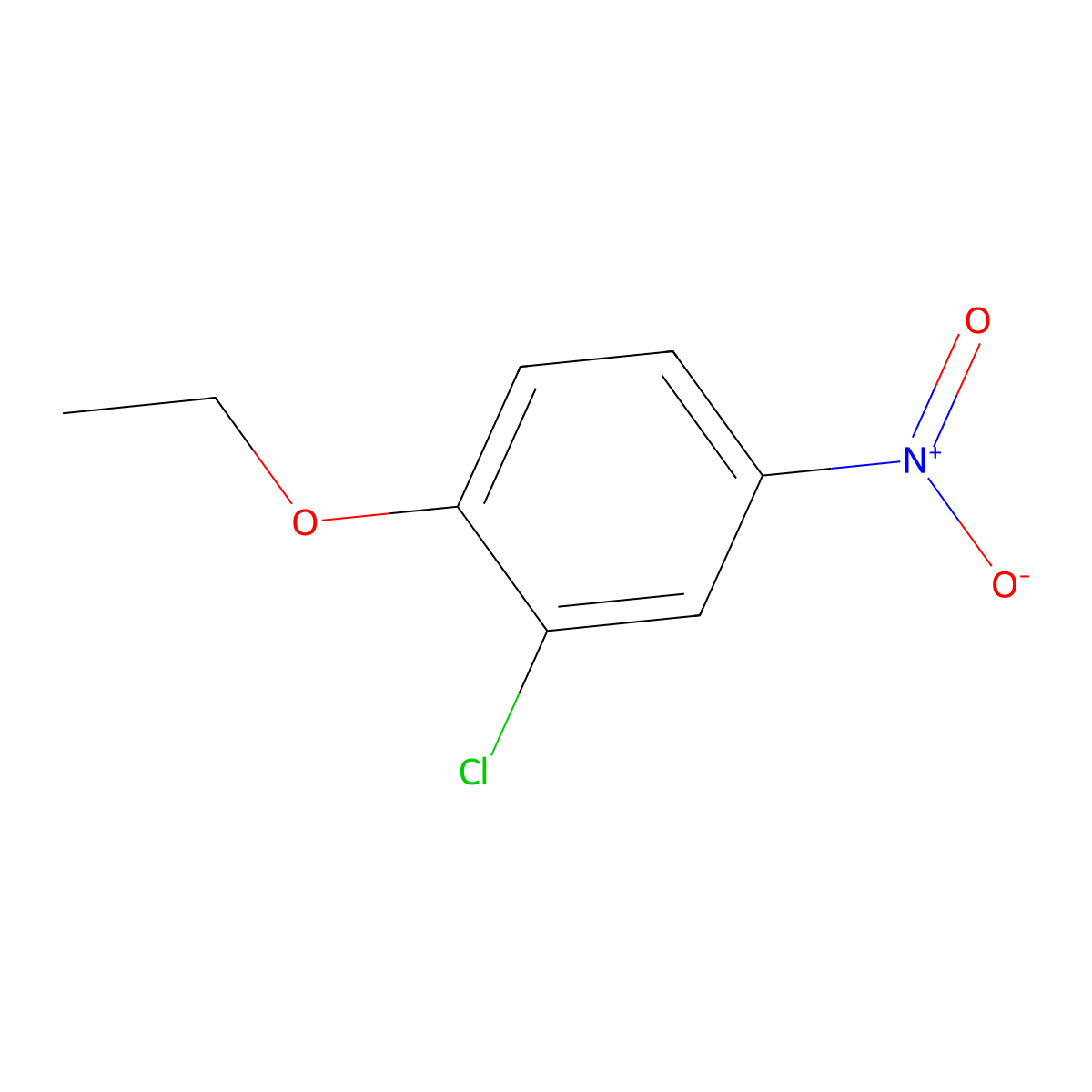 2-Chloro-1-ethoxy-4-nitrobenzene molecular structure, CAS 5493-71-0