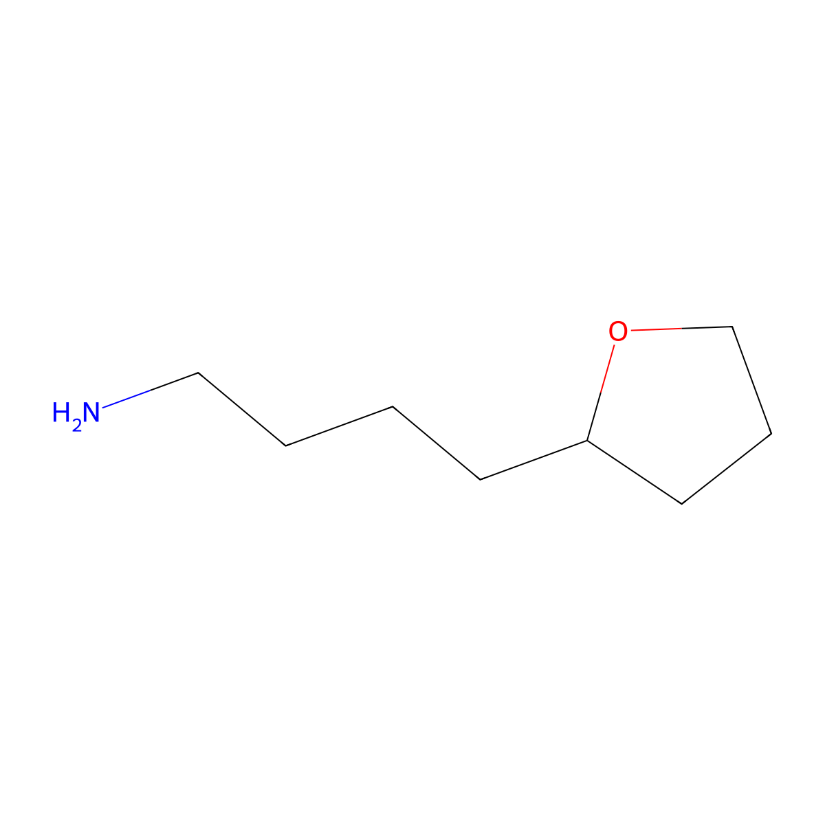 4-(Tetrahydrofuran-2-yl)butan-1-amine molecular structure, CAS 5493-90-3