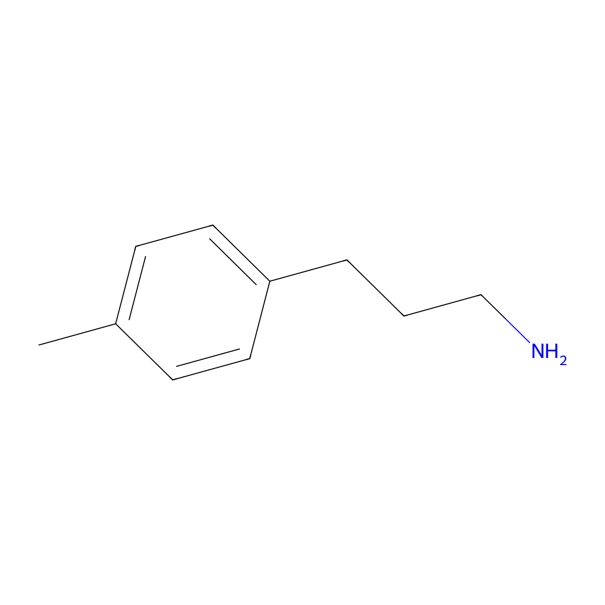 3-(4-Methylphenyl)propan-1-amine molecular structure, CAS 54930-39-1