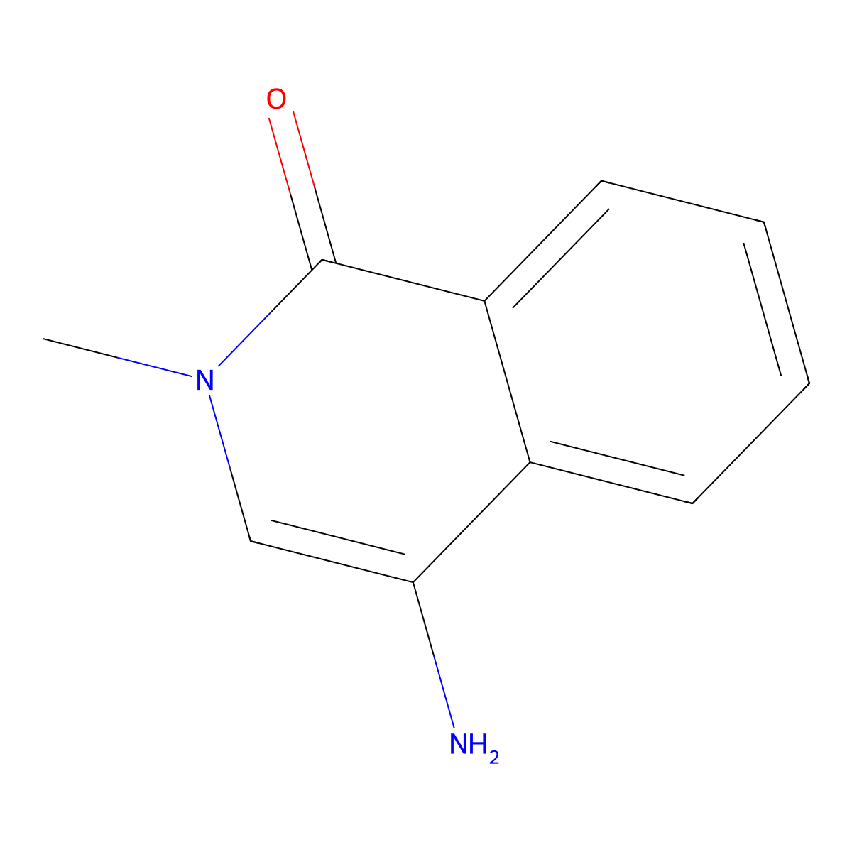 4-Amino-2-methylisoquinolin-1(2H)-one molecular structure, CAS 54931-53-2