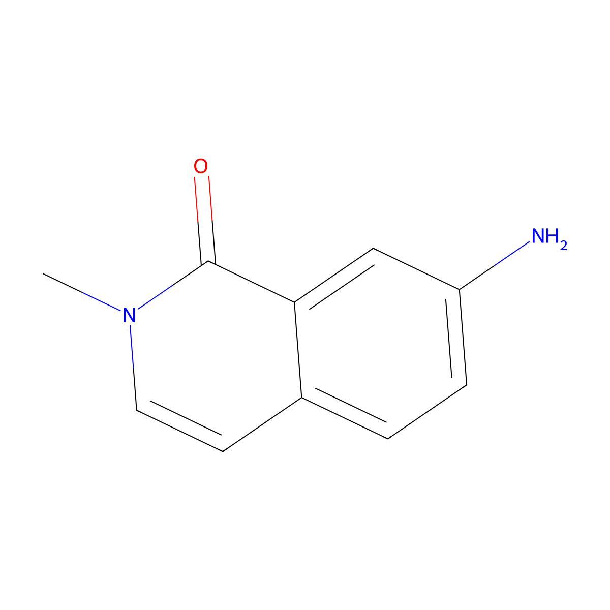 7-Amino-2-methyl-1,2-dihydroisoquinolin-1-one molecular structure, CAS 54931-59-8