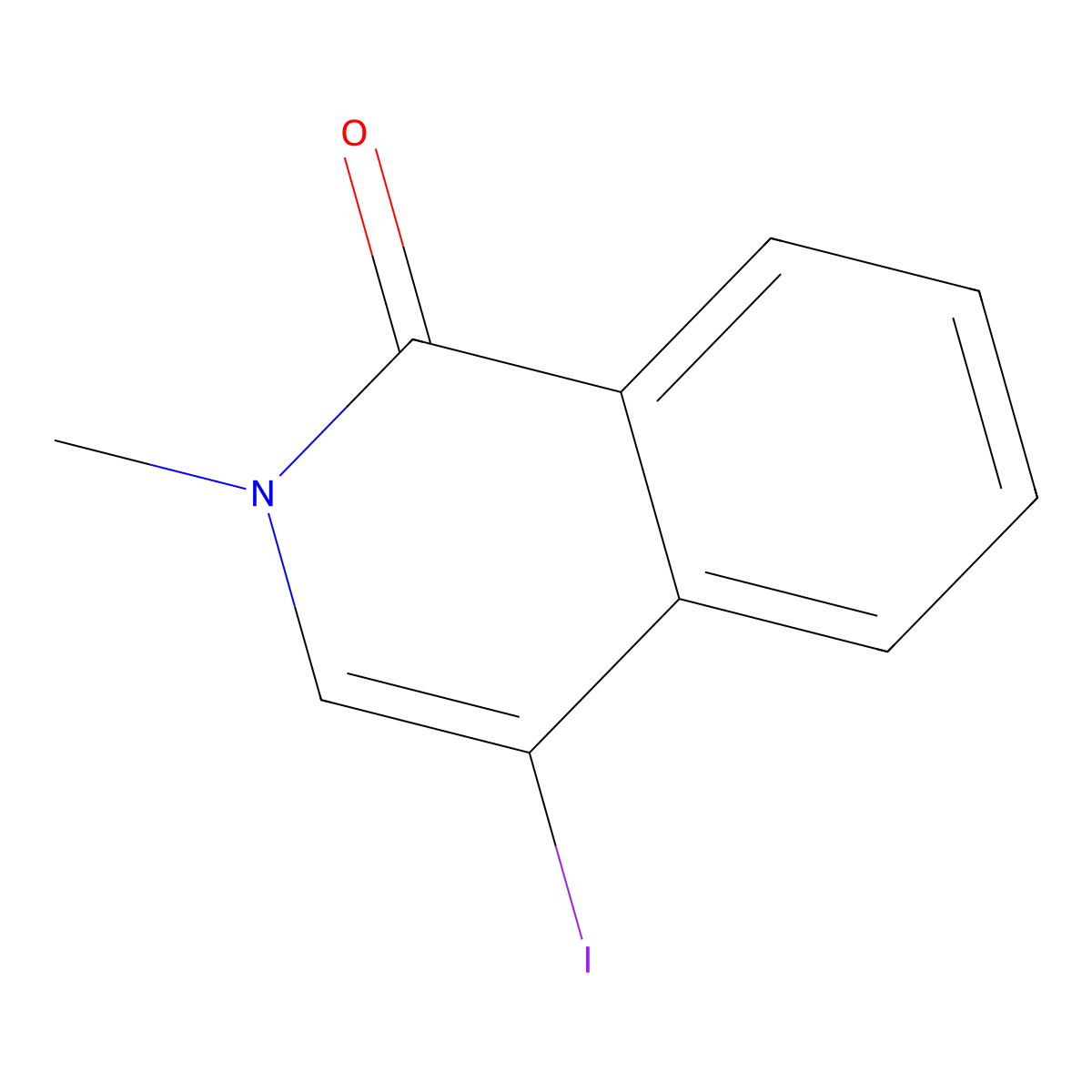 4-Iodo-2-methylisoquinolin-1(2H)-one molecular structure, CAS 54931-61-2