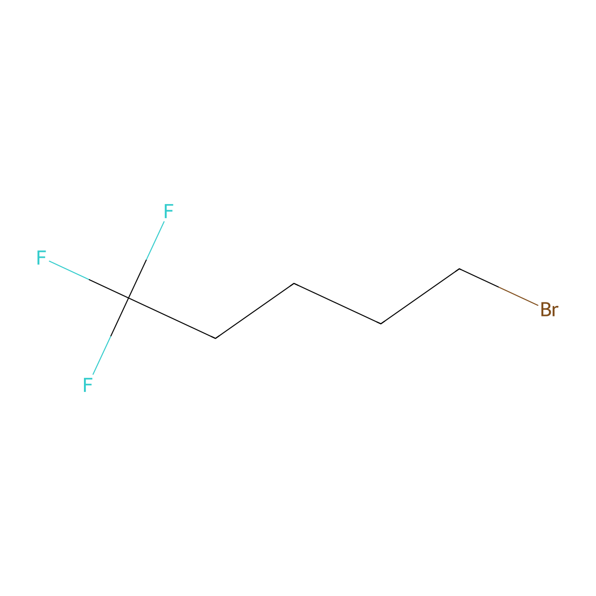 5-Bromo-1,1,1-trifluoropentane molecular structure, CAS 54932-74-0