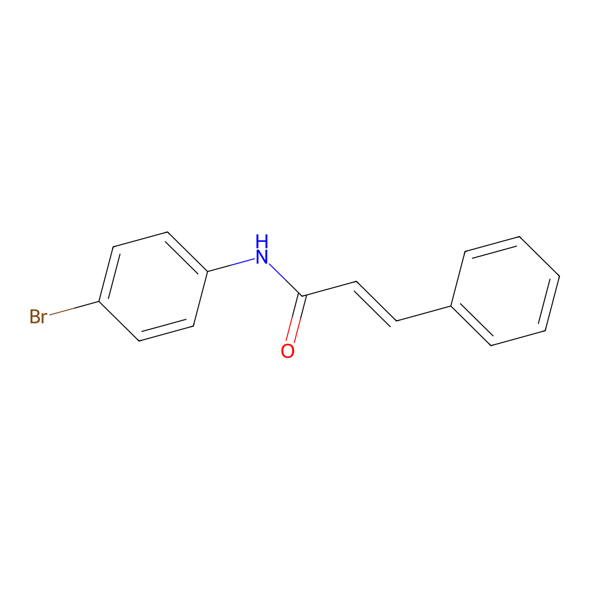 N-(4-Bromophenyl)cinnamamide molecular structure, CAS 54934-81-5