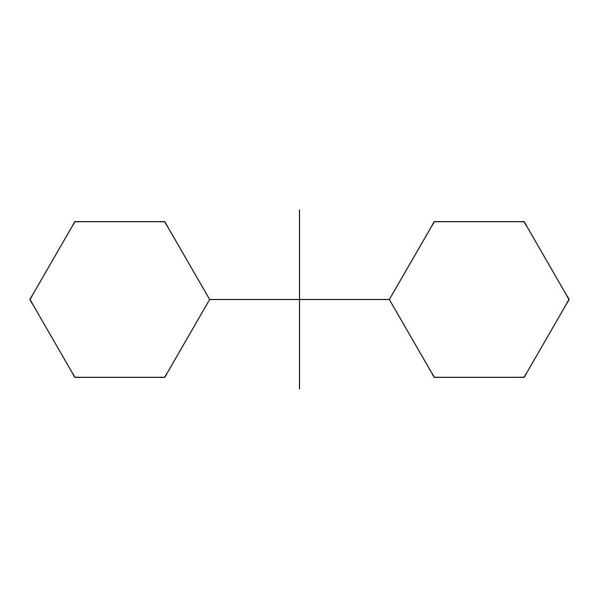 2,2-Dicyclohexylpropane molecular structure, CAS 54934-90-6