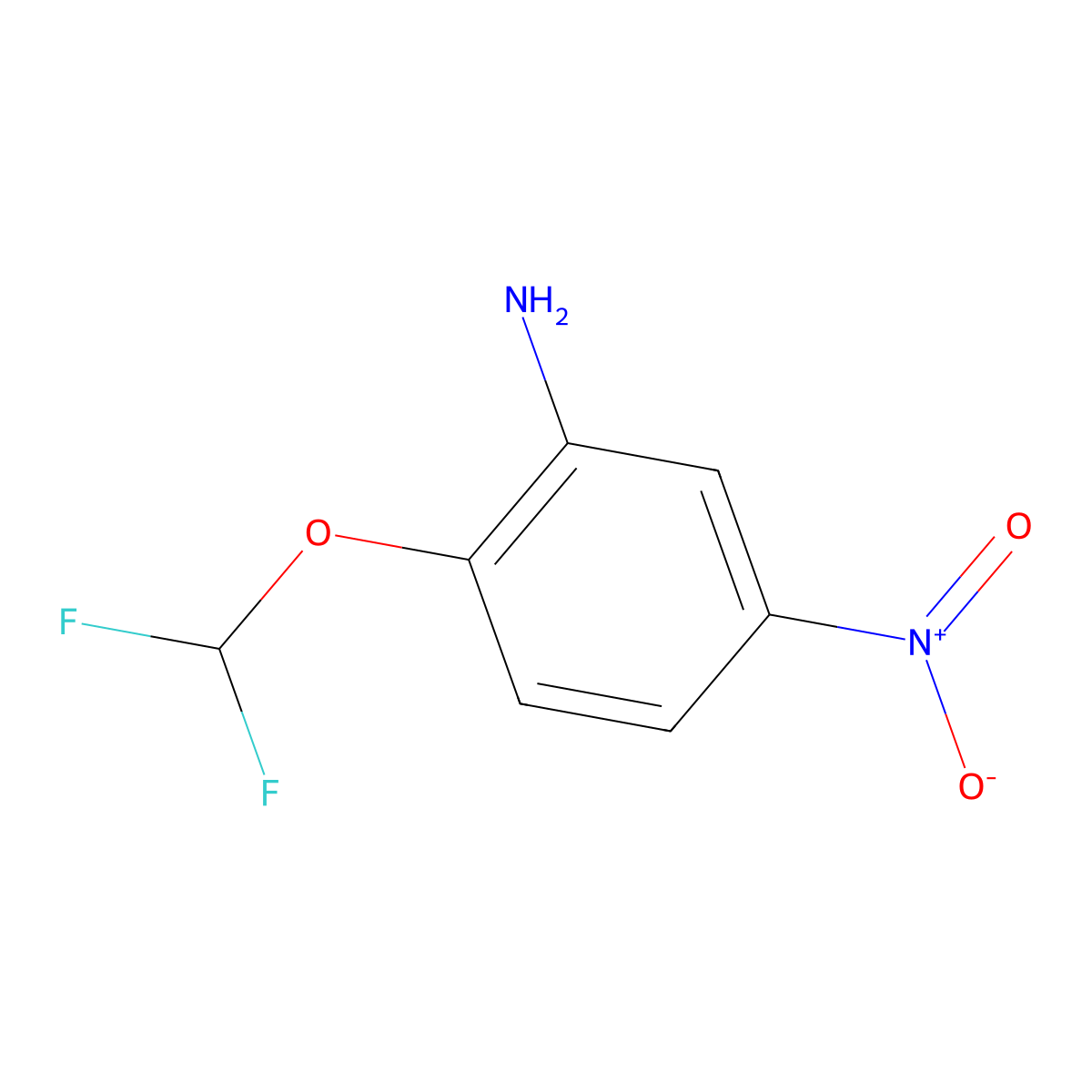 2-(Difluoromethoxy)-5-nitroaniline molecular structure, CAS 54939-58-1