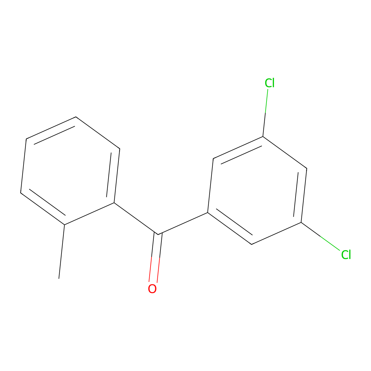 3,5-Dichloro-2'-methylbenzophenone molecular structure, CAS 54941-71-8