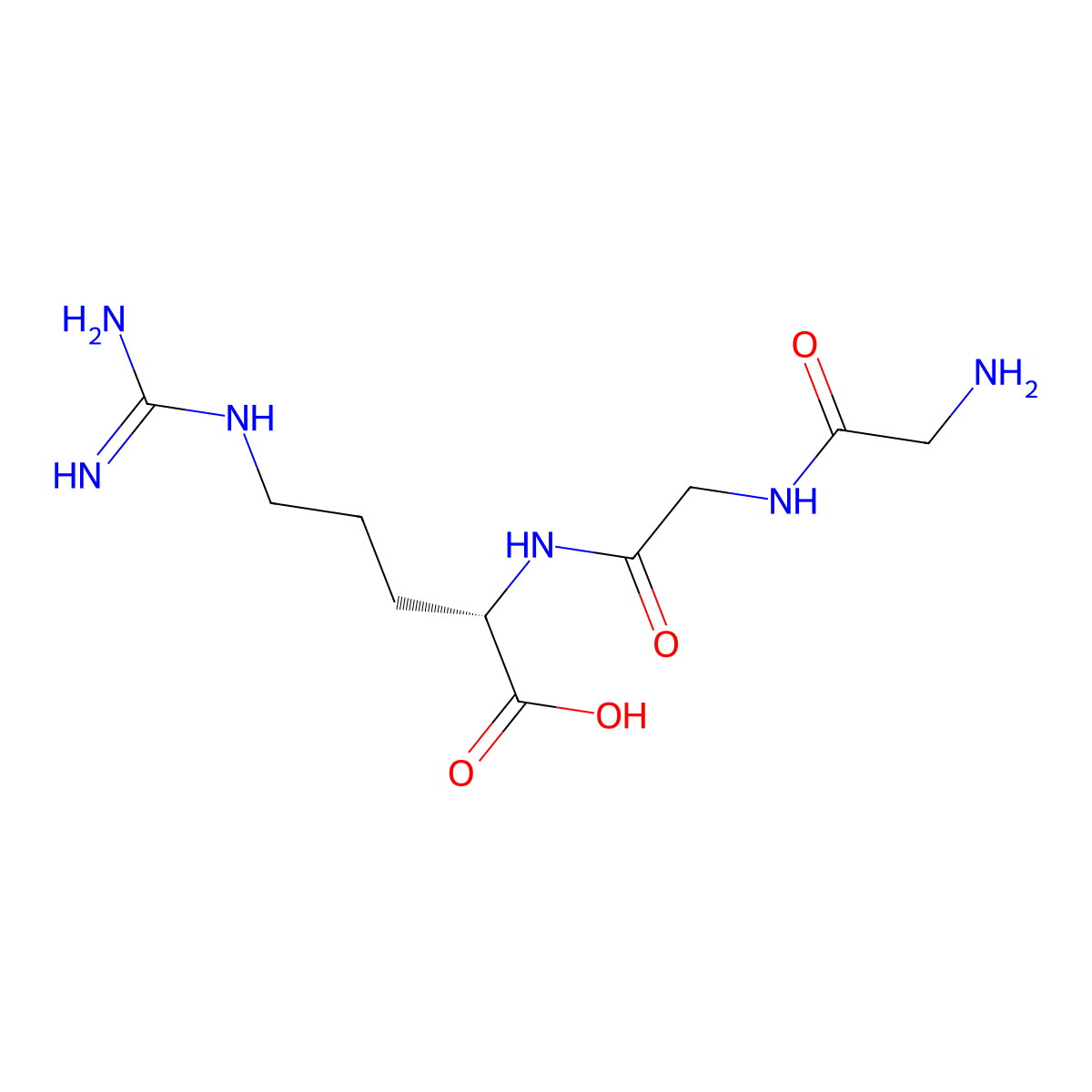 Gly-Gly-Arg molecular structure, CAS 54944-27-3