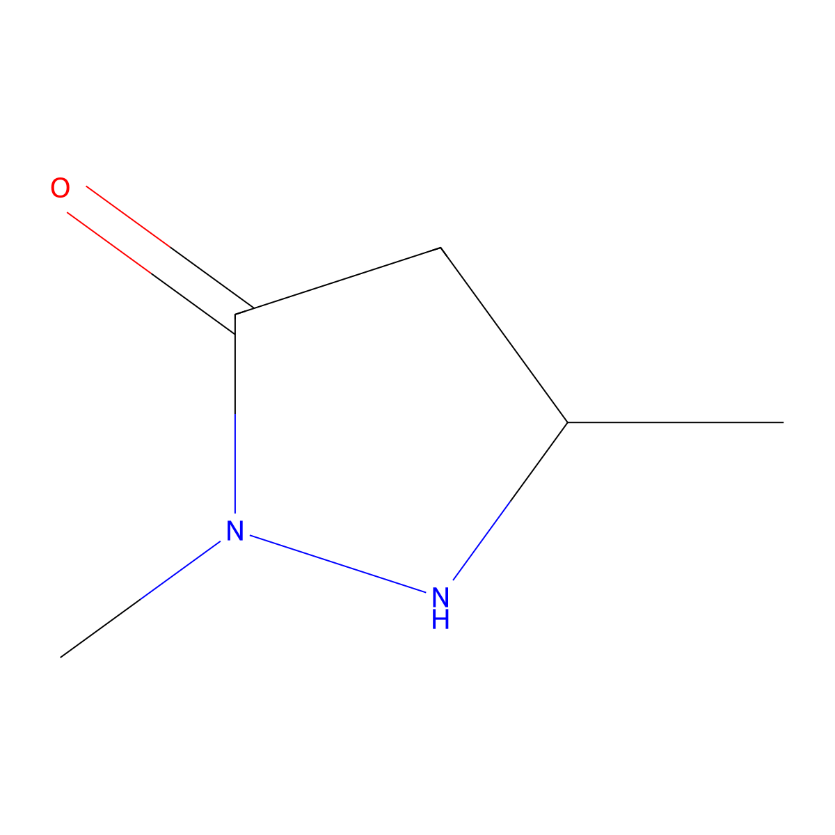 2,5-Dimethylpyrazolidin-3-one molecular structure, CAS 54945-11-8