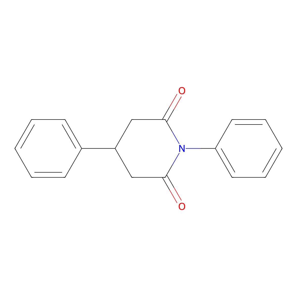 2,6-Piperidinedione, 1,4-diphenyl- molecular structure, CAS 54946-32-6