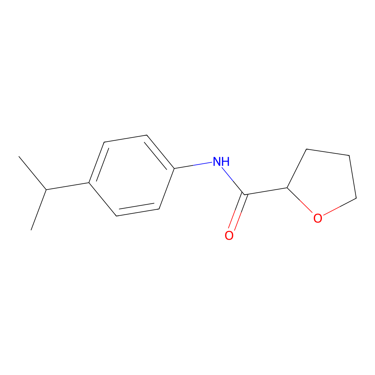 N-(4-isopropylphenyl)tetrahydro-2-furancarboxamide molecular structure, CAS 549476-65-5