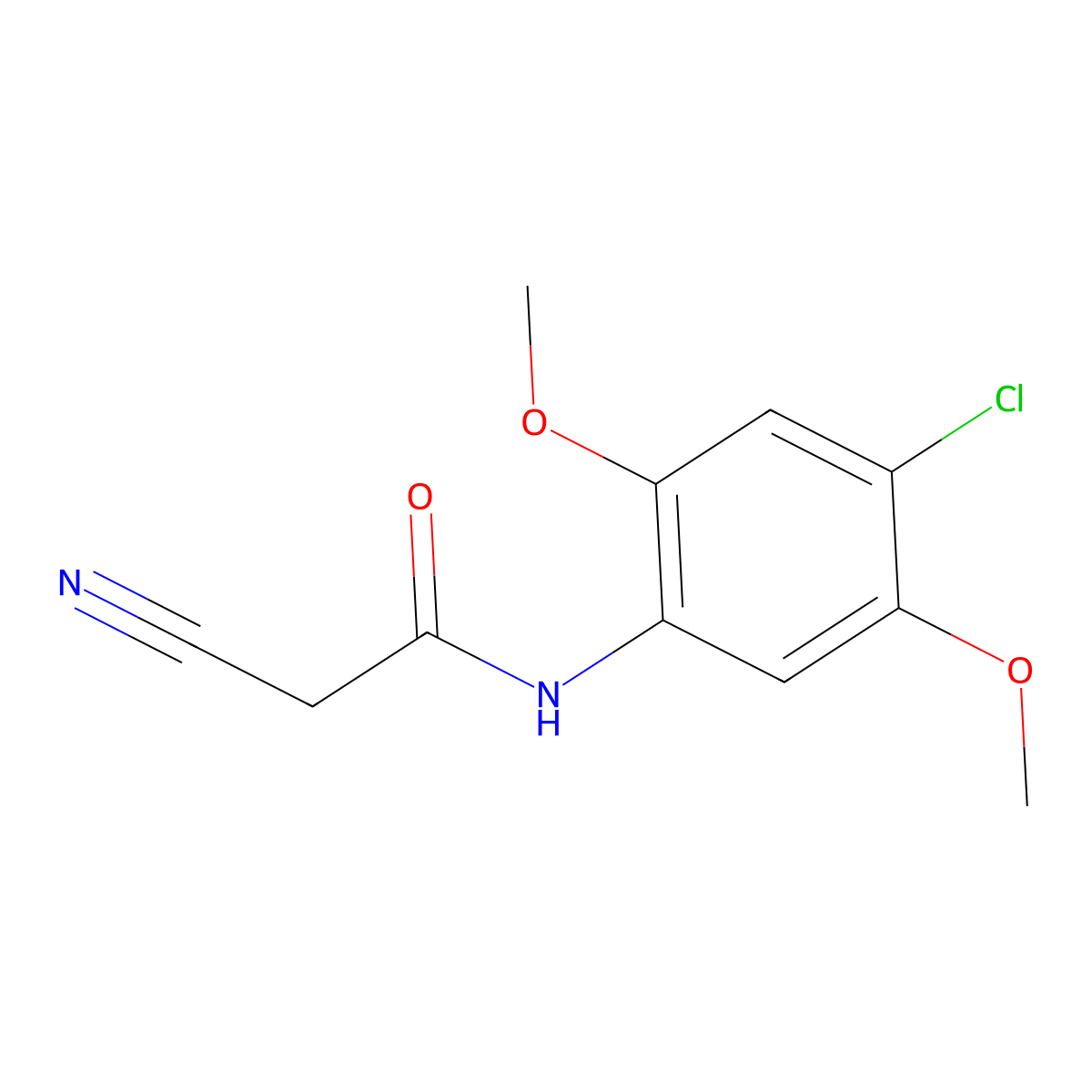 N-(4-chloro-2,5-dimethoxyphenyl)-2-cyanoacetamide molecular structure, CAS 549484-19-7