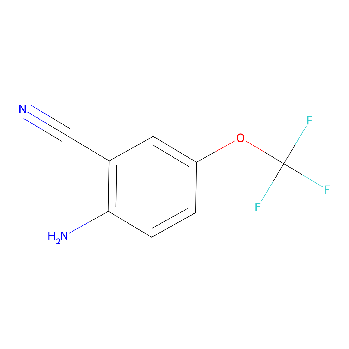 2-Amino-5-(trifluoromethoxy)benzonitrile molecular structure, CAS 549488-77-9