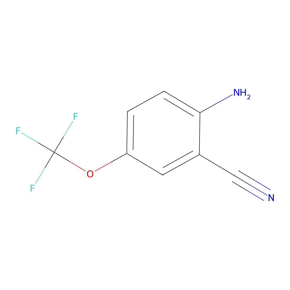2-Amino-5-(trifluoromethoxy)benzonitrile molecular structure, CAS 549488-77-9