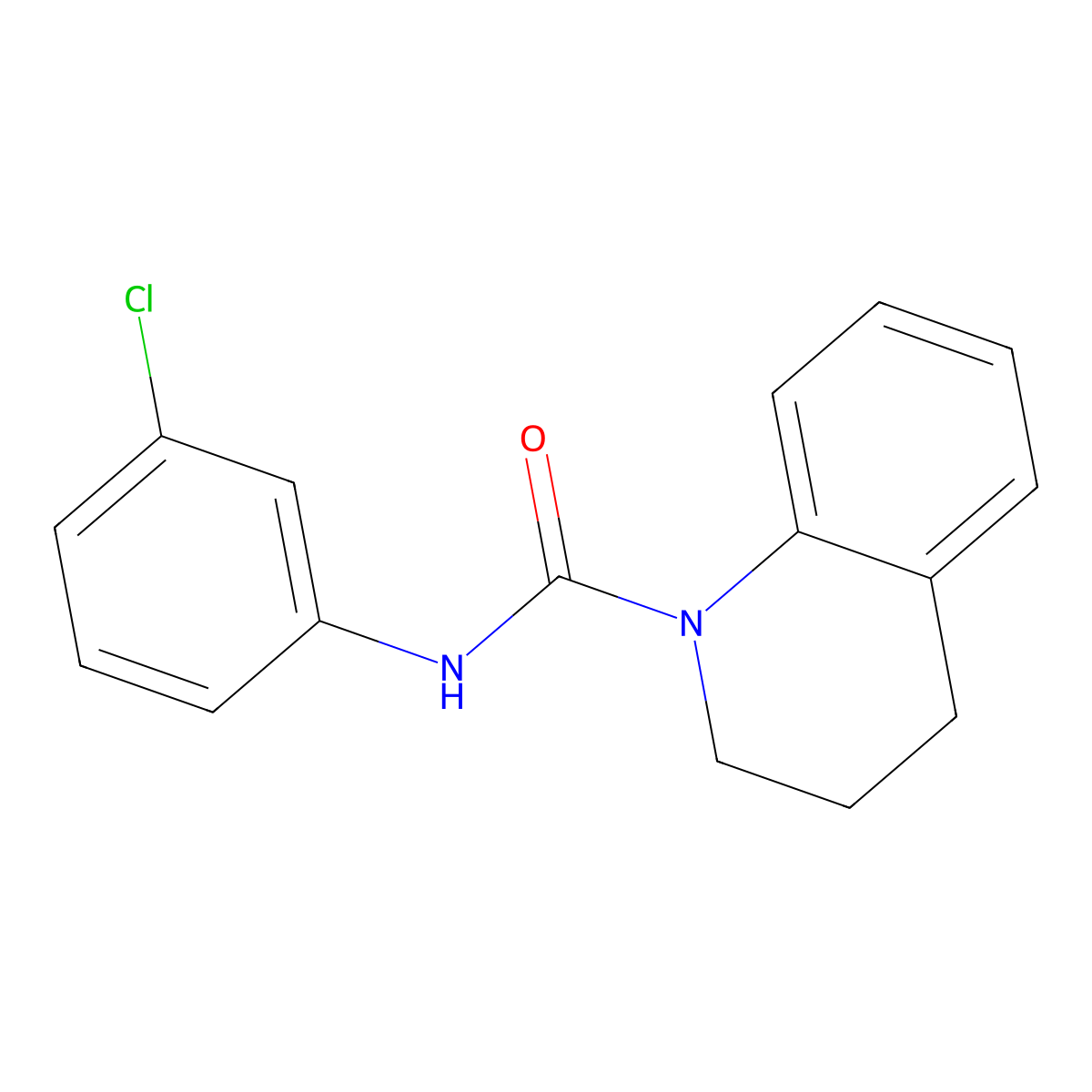 N-(3-chlorophenyl)-3,4-dihydro-2H-quinoline-1-carboxamide molecular structure, CAS 549489-80-7