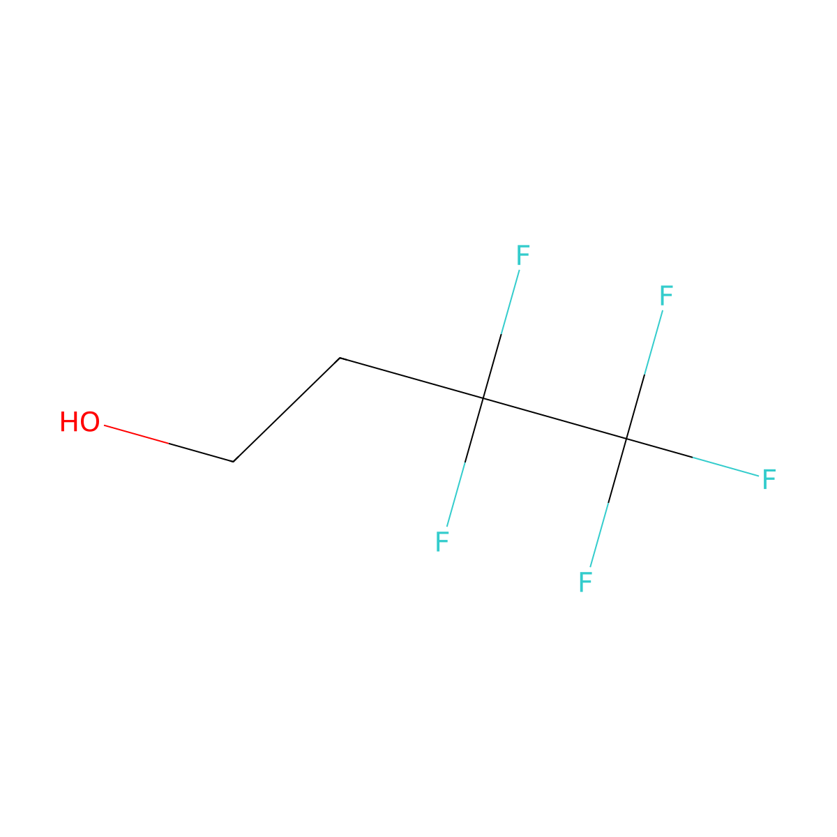 3,3,4,4,4-Pentafluorobutan-1-ol molecular structure, CAS 54949-74-5
