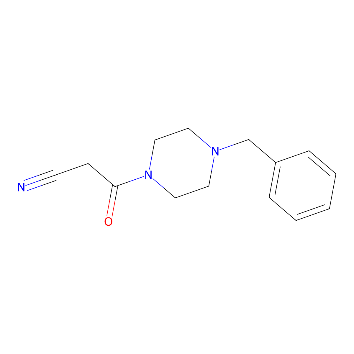 3-(4-Benzylpiperazin-1-yl)-3-oxopropanenitrile molecular structure, CAS 549492-34-4