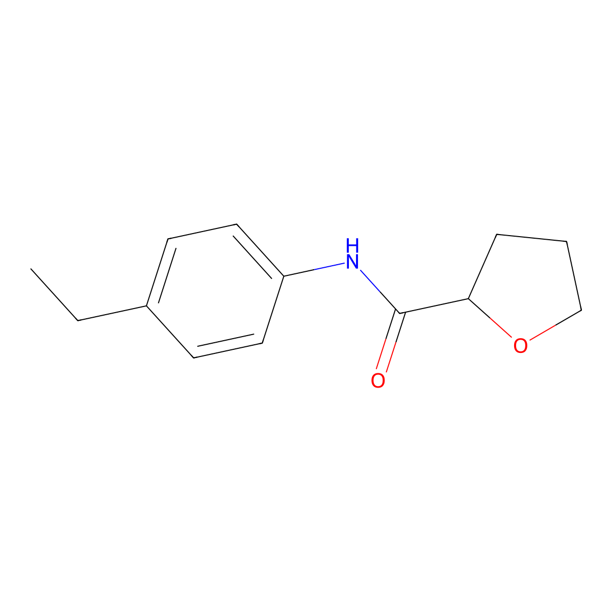 N-(4-ethylphenyl)oxolane-2-carboxamide molecular structure, CAS 549499-72-1