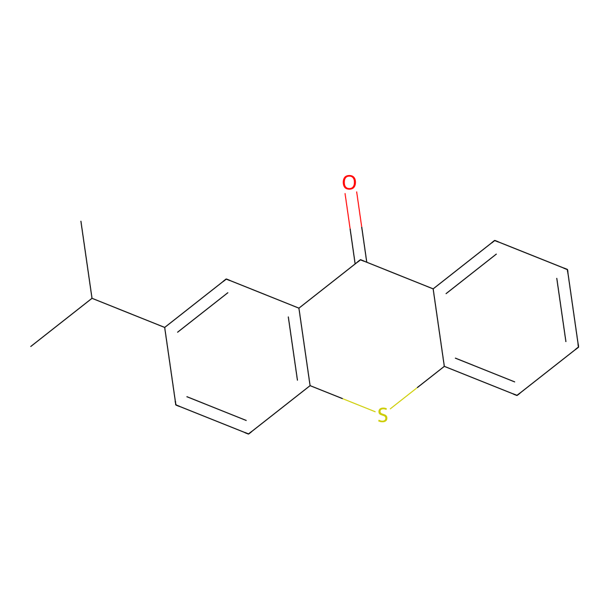 2-Isopropylthioxanthone molecular structure, CAS 5495-84-1