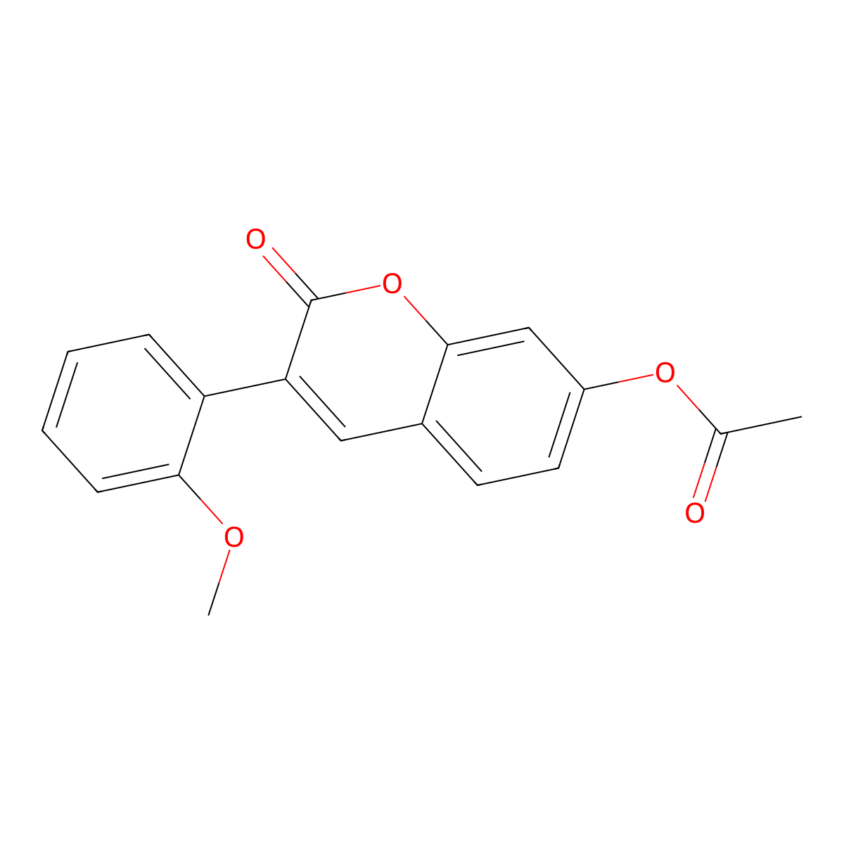 3-(2-methoxyphenyl)-2-oxo-2H-chromen-7-yl acetate molecular structure, CAS 549501-07-7