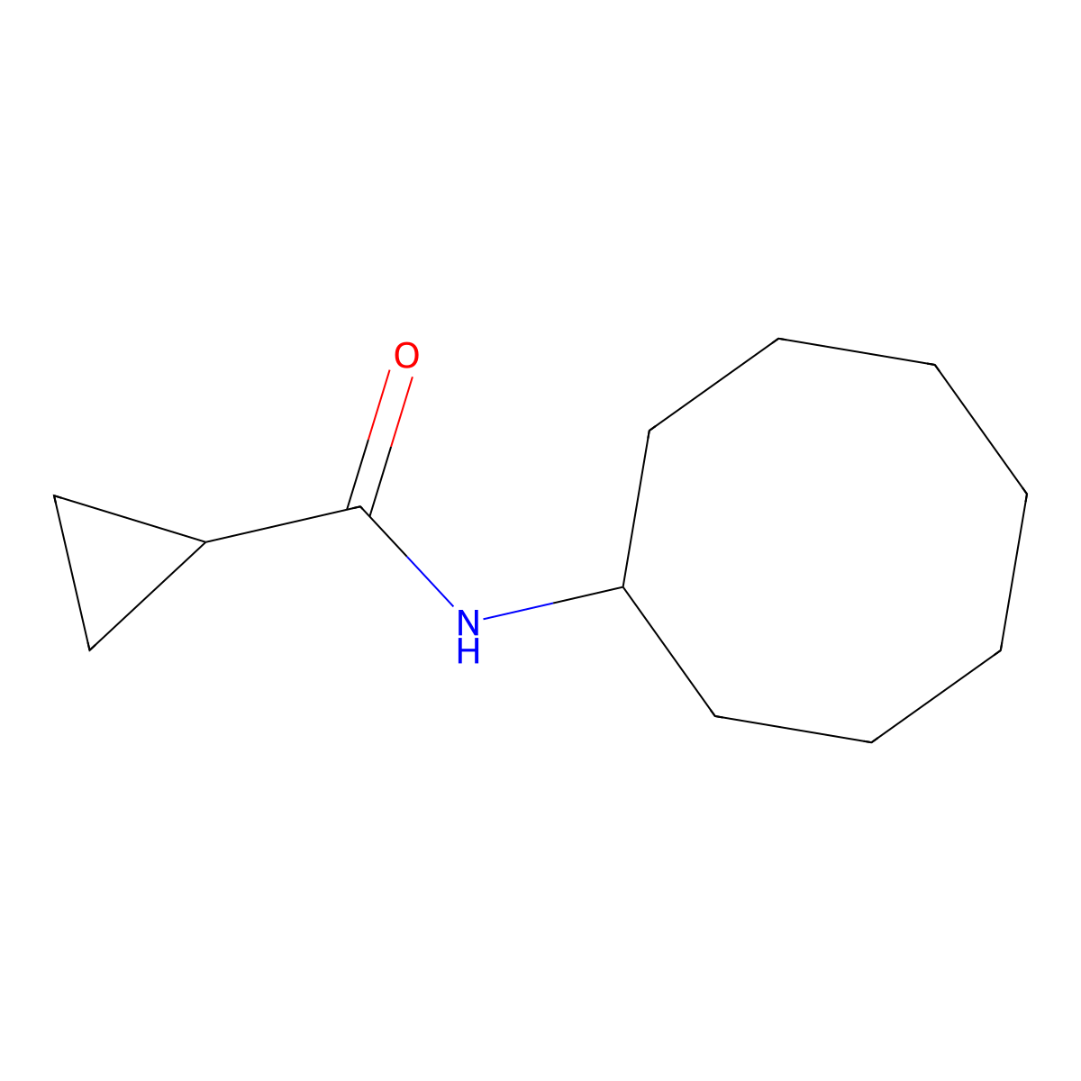N-Cyclooctylcyclopropanecarboxamide molecular structure, CAS 549519-73-5
