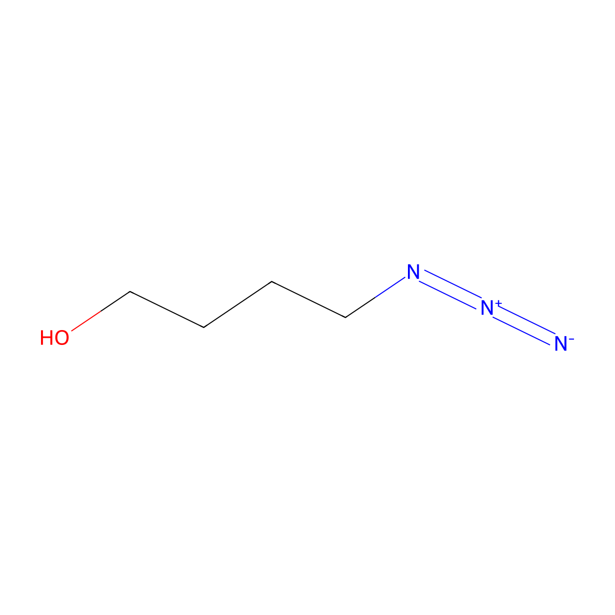 4-Azidobutan-1-OL molecular structure, CAS 54953-78-5