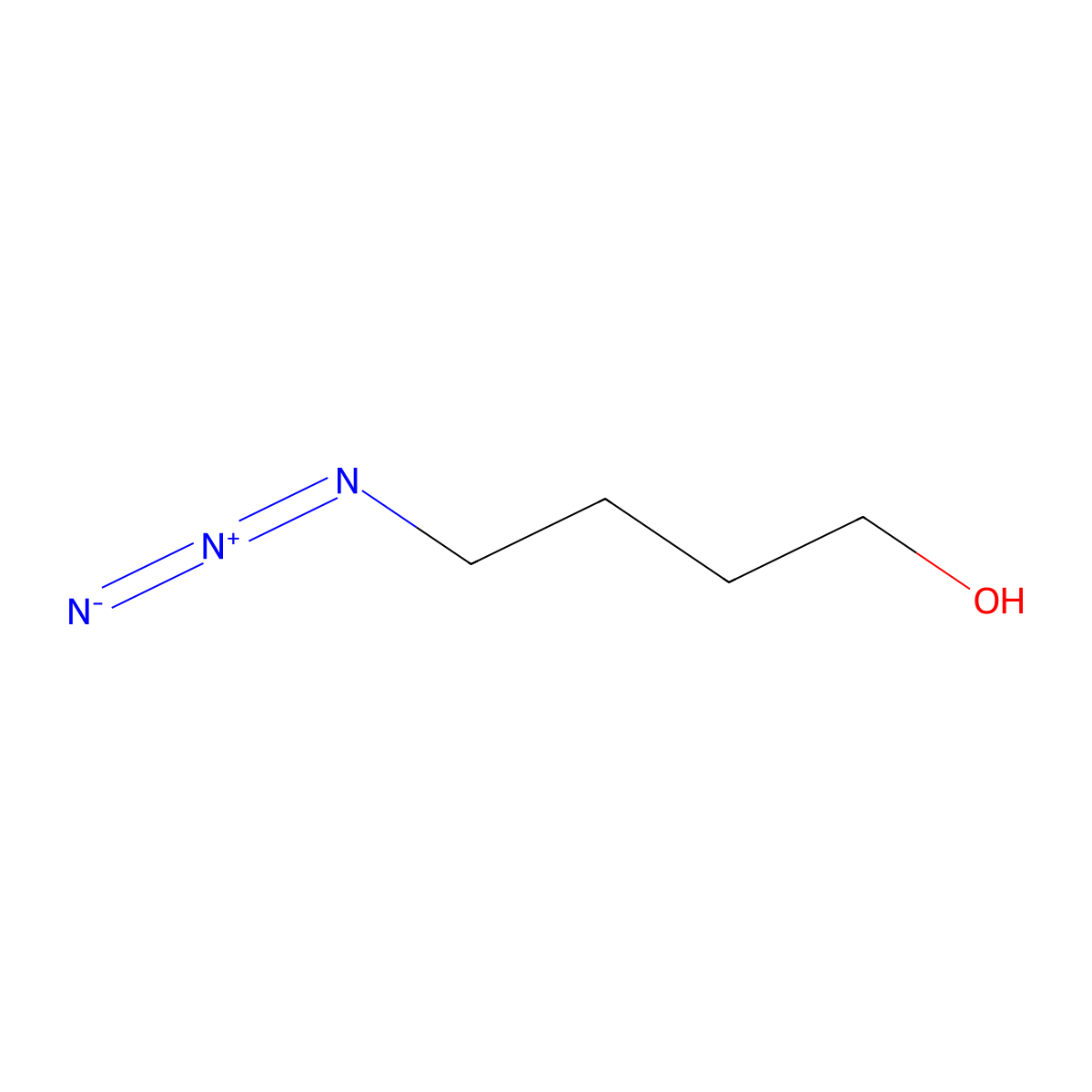 4-Azidobutan-1-OL molecular structure, CAS 54953-78-5