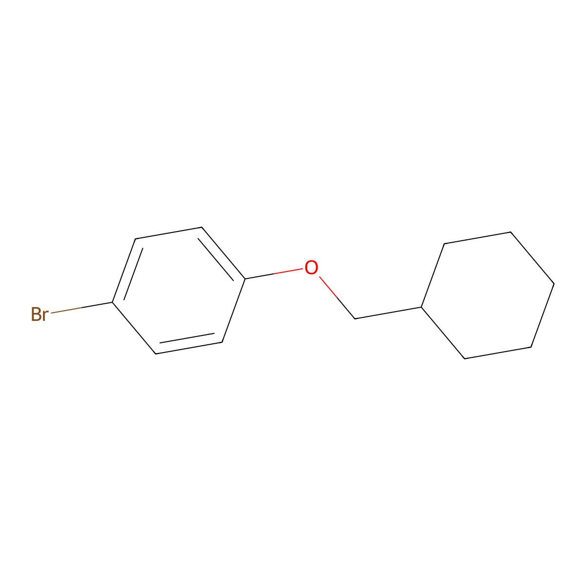 1-Bromo-4-(cyclohexylmethoxy)benzene molecular structure, CAS 54954-57-3